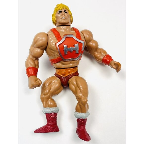 VTG 1984 MATTEL Masters of the Universe Thunder Punch He-Man w/ Shield & Ammo - Picture 3 of 11